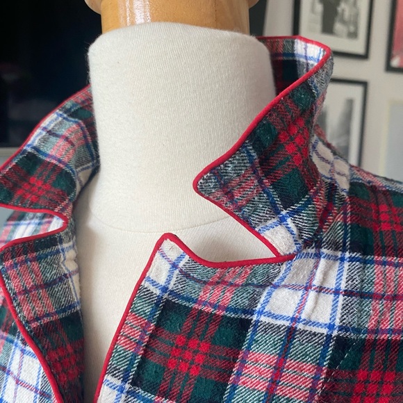 Ralph Lauren Flannel Plaid Pajama - top only - Picture 3 of 5
